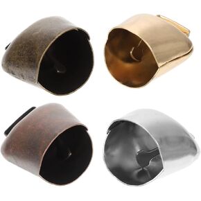4Pcs Outdoor Pet Bells Lost Hanging Dog Bells for Hiking Camping Lightweight Ornaments Antique Colors for Pets