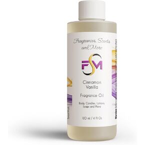 Cinnamon Vanilla Fragrance Oil - 0.17 Fl Oz Glass Roll On (5ml)