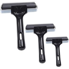 Angoily 3pcs Wear-Resistant Craft Rollers for Printmaking Multi-Function Rubber Brayers Comfortable Handle and Easy to Clean for Boys and Girls and Home Crafts