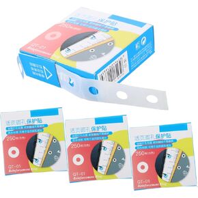 DOITOOL 4Packs Hole Reinforcement Stickers for Binders Paper Plastic and Fabric Quick Repair Labels for Office Home and School Use
