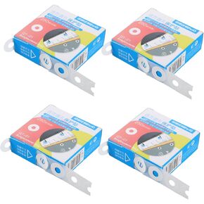 4packs Hole Reinforcement Stickers for Paper and Fabric Labels for Punch Holes Repair for Notebooks Binders and Jackets