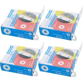 4Packs Hole Reinforcement Stickers for Notebooks Binders and DIY Projects Transparent Repair Labels for Paper Plastic and Fabric Adhesive Repair Stickers