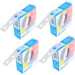 ARTIBETTER 4Packs Heavy Duty Hole Reinforcement Stickers for Page Repair Labels for Notebooks Binders and Jackets Discreet Easy to Use Blends with Surface