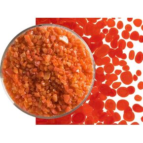 Pimento Red Glass Frit Coarse Bullseye COE 90 Fusible- 8 Ounces