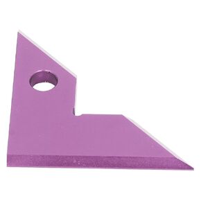 Woodworking Triangular Ruler, Thickened Design Aluminum Alloy Lightweight Multi Functional High Strength Woodworking Square for Saw Table (Purple)