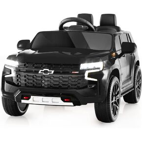Costzon Ride on Car, 12V Licensed Chevrolet Tahoe Battery Powered Electric Vehicle w/ 2.4G Remote Control, High/Low Speed, Music, Lights, MP3/USB/FM, Spring Suspension, Electric SUV for Kids (Pink)