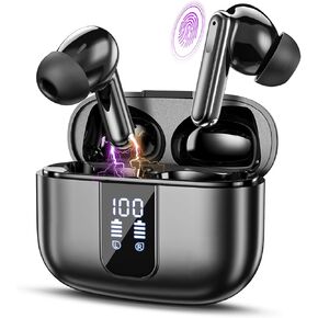 AI Translation Earbuds Real Time for 150 Languages,Translation Headphones with Bluetooth 5.4,Language Translator Earbuds with 6 Translation Modes for Travel,Business,Learning