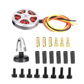 Brushless Motor, 5010-360KV 1PCS Metal Outdoor Big Load Multiaxis Thick Line Hollow Cover Double Bearing Brushless Motor(Positive Tooth) Brushless Motor Low Kv Brushless Motor