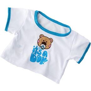 It's A Boy T-Shirt Teddy Bear Clothes Fits Most 14"-18" Build-a-Bear and Make Your Own Stuffed Animals