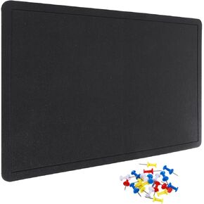 YOKIVE Felt Bulletin Board, 24 x 15.7 -Inch Foldable Decorative Pin Board Self Adhesive Felt Cork Board with 20 Pushpins, Great for Wall, Photo Display, Paste Note, Schedule(Beige Brown)