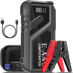 023 Jump Starter Battery Pack 3000A Peak, 12V Car Battery Jump Starter for Up to 8L Gas/5L Diesel, Battery Booster Jump Box, Portable Power Bank QC3.0 Outputs, Jumper Cables with LED Light