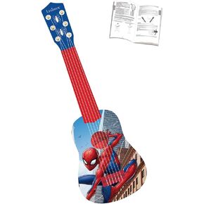 Lexibook, Spider-Man, My First Guitar for Children, 6 Nylon Strings, 21" Long, Guide Included, Blue/red, K200SP