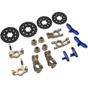 Disc Brake, RC Car Upgrade Parts Enhanced Braking System Rustproof for KM C3 E8414 E8415 1/7 RC Cars (Red)