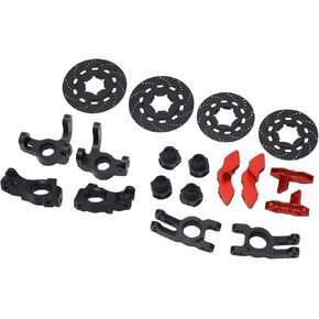 أجزاء ترقية سيارة RC ، فرامل قرصية خفيفة الوزن للحياة طويلة ل KM C3 E8414 E8415 1/7 RC CARS (RED)