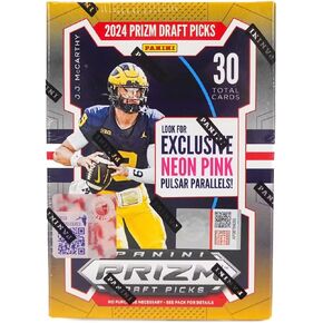 2024 Panini Prizm Draft Picks Football 6-Pack Hobby Blaster Trading Card Box (Exclusive Neon Pink Pulsar Parallels!)