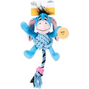 Winnie The Pooh: Eeyore Rope Pet Toy | Disney Dog Toys | Rope Tug Toy for Dogs Inspired by Winnie The Pooh, 8 Inch