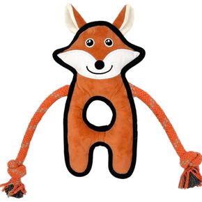 Pet Monkey Rope & Plush Dog Toy - Interactive Tug Toy for Dogs | Eco-Friendly REPT Material | Durable with Squeaky Fun