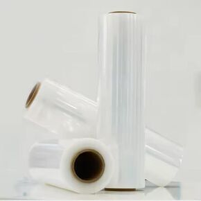 Stretch Wrap Roll with Handle – 18" x 1500ft, 80 Gauge Clear Plastic Pallet Wrap for Moving, Packing & Shipping