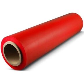 18"x 1500 FT Roll - 80 Gauge Thick + Heavy Duty .Stretch wrap Moving & Packing Wrap. Industrial Strength, Plastic Pallet Shrink Film Ideal for Furniture, Boxes, Pallets… (RED, 1 Pack)
