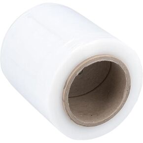 Plastic Wrap Stretch Film Roll - 650ft 2.36 inch Wide Clear Plastic Wrap Roll for Lunch box, fruit box, jewelry, Lipstick、cosmetics or small items - Self Adhering Packaging Mini Shrink Film