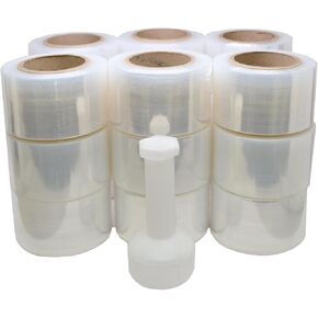3" X 1000' Bundling Stretch Wrap Film - 80 Gauge (18 Rolls) - SF-82 - SF038010