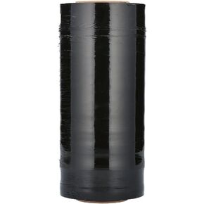 PSBM UV Protection Stretch Wrap, 4 Pack, 18 Inch x 1500 Feet, 80 Gauge, Black Plastic Cling, Hand Shrink Film for Pallet Moving Packing