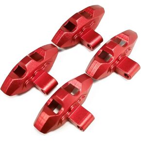 RC Car Accessories Compatible with Traxxas for UDR 1/7 RC Car Upgrade Part Accessories Replacement Parts Aluminum Alloy Wear-Resistant Brake Disc(Red)