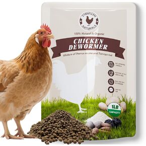 Chicken Dewormer Powder - 1LB | All-Natural Formula, Safe for Eggs, Effective Worm Relief & Poultry Gut Health, Chicken Medicine Supplies