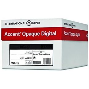 Accent Opaque Cream Printer Paper, 8.5" x 11" 28lb Bond/70lb Text Copy Paper – 500 Sheets (1 Ream) – Premium Computer Paper with Smooth Finish – 97 Bright, 104gsm – Warm White Copy Paper – 188176R