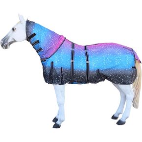 Horse Light Summer Spring Airflow Mesh Flysheet Removable Neck Galaxy 73157