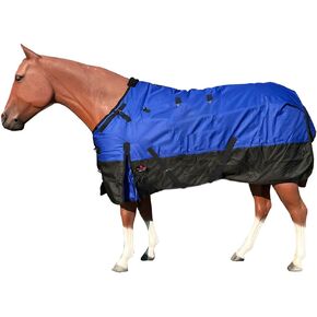HILASON Royal Blue 52 in 600D Winter Waterproof Poly Pony Horse Blanket | Turnout Blankets for Horses