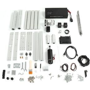 Engraving Machine, Engraver Cutter Router Cutting Machine 3 Axes 500W Spindle Set Kit Engraver Machine for Metal and Wood, XYZ Working Area 300x180x40mm (US Plug 110V)