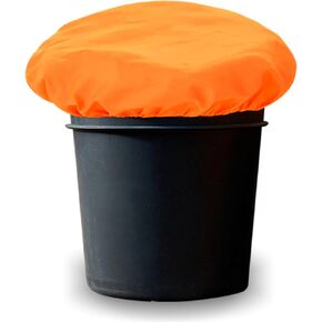 Horse Bucket Cover, Waterproof Feed Bucket Top 2-5 Gallon (Orange)