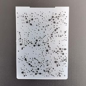 NZJ Merry Christmas Raindrop Spring Dot Plastic Embossing Folders for Card Making Scrapbooking and Other Paper Crafts
