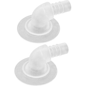 2 Pieces Kitesurfing Kite Inflate Valve Inflation L Shaped TPU PVC Kiteboarding Accessory Replacement Kite Bladder Repairing