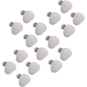 Betting Time Holder Pins, Comforter 16 Pieces Easy Removable Button Minimalist Design for Bedspread Ceiling Pillow (White)