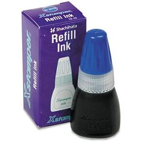 Xstamper - Refill Ink for Xstamper Stamps, 10ml-Bottle, Blue - Sold As 1 Each - Specially formulated for optimum performance of Xstamper Stamps. - Prevents clogging of microscopic pores. - Cost-effective refill ink refills stamps with just a few drops. - 