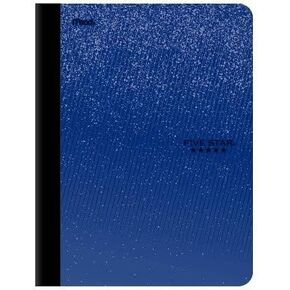 Five Star Wide Ruled Composition Notebook, Blue, Graphic Splatter Design, 9-3/4"x 7-1/2", 100 Sheets