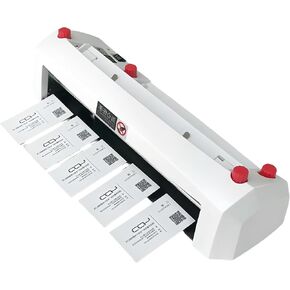 Electric Business Card Cutter, Heavy Duty Automatic Cutter for 3.5"x2.1" Card, 110V Binding Miniature
