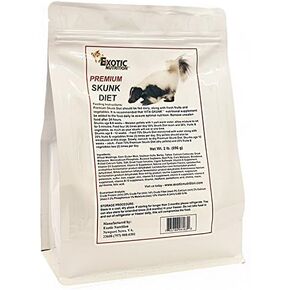Premium Skunk Diet 5 lb. - Nutritionally Complete Healthy Pellet Food - for Captive and Domesticated Pet Skunks…