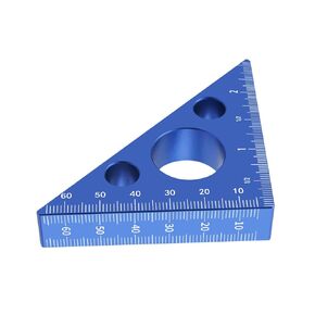 Inch Metric Triangular Ruler 45/90 Degree Angles Ruler for Carpenter Layout Square Measurement Tool Woodworking Square