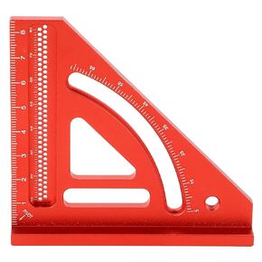 Mini Triangular Ruler, Small Square Tool Woodworking Integrated Item with 45° Marking Feature for Swiftly Setting Machine Heights, Checking Lines and Angles