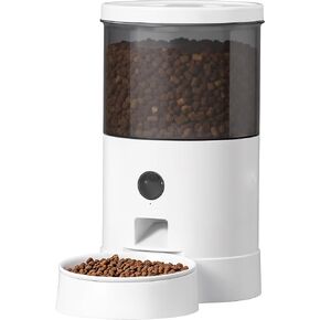 Warcat Vacuum Automatic Smart Cat Feeder with Timed Remote Control & Visual Monitoring, APP-Enabled Pet Food Dispenser for Cats, Dogs & Small Animals, Automatic Feeding Solution