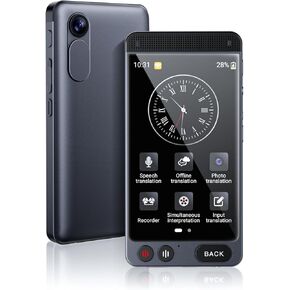 Offline Language Translator Device, D21 Instant Translator No WiFi Needed, 142 Languages Two Way Real-Time Voice Translation, Recording&Photo AI Translator for Business Learning Travel