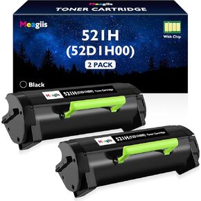 521H 52D1H00 Toner Cartridge Compatible with Lexmark MS810 MS810n MS810dn MS811 MS811n MS811dn MS812 MS812n MS812dn MS710 MS710dn MS710n MS711 MS711dn Printer (Black, 2-Pack)
