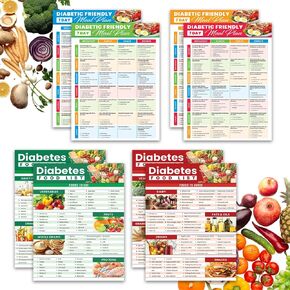 Diabetes Meal Planner & Food List Chart – 4-Week Low Carb Meal Plan for Type 2 Diabetes & Prediabetes Diabetic-Friendly Recipes, Portion Control, Grocery Guide for Blood Sugar Support