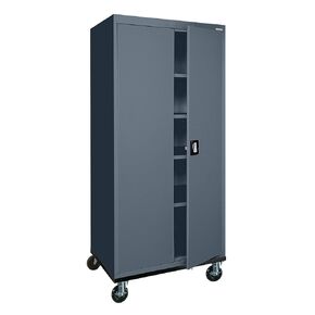 Sandusky Lee TA4R362472-05 Mobile Steel Cabinet, 36"W x 24"D x 78"H, Dove Gray