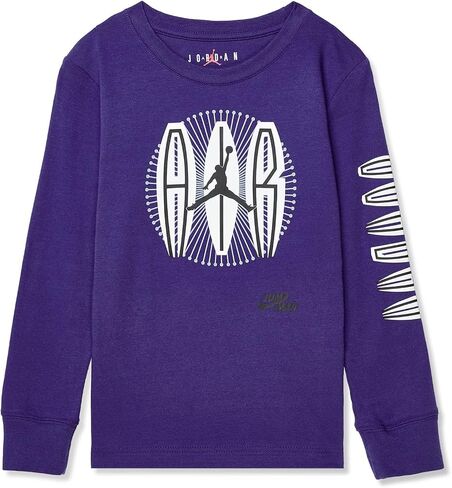 Jordan Boy's MJ MVP Long Sleeve Graphic Tee (Toddler/Little Kids) Black 7 (Little Kid) in Saudi Arabia