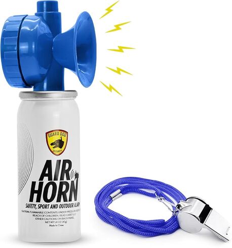 GUARD DOG SECURITY Air Horn for Dogs - Powerful Air Horn for dog training & behavior aids - Stops Barking, Jumping, Fighting, Chasing & More – Works as coyote deterrent in Saudi Arabia