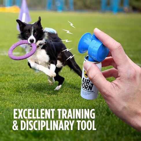 GUARD DOG SECURITY Air Horn for Dogs - Powerful Air Horn for dog training & behavior aids - Stops Barking, Jumping, Fighting, Chasing & More – Works as coyote deterrent in Saudi Arabia